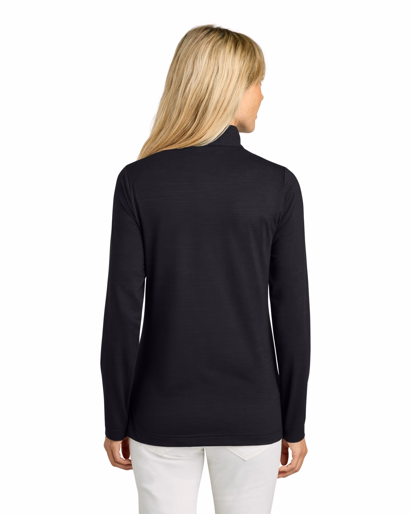 Custom TravisMathew Women's Crestview 1/4-Zip - Black back