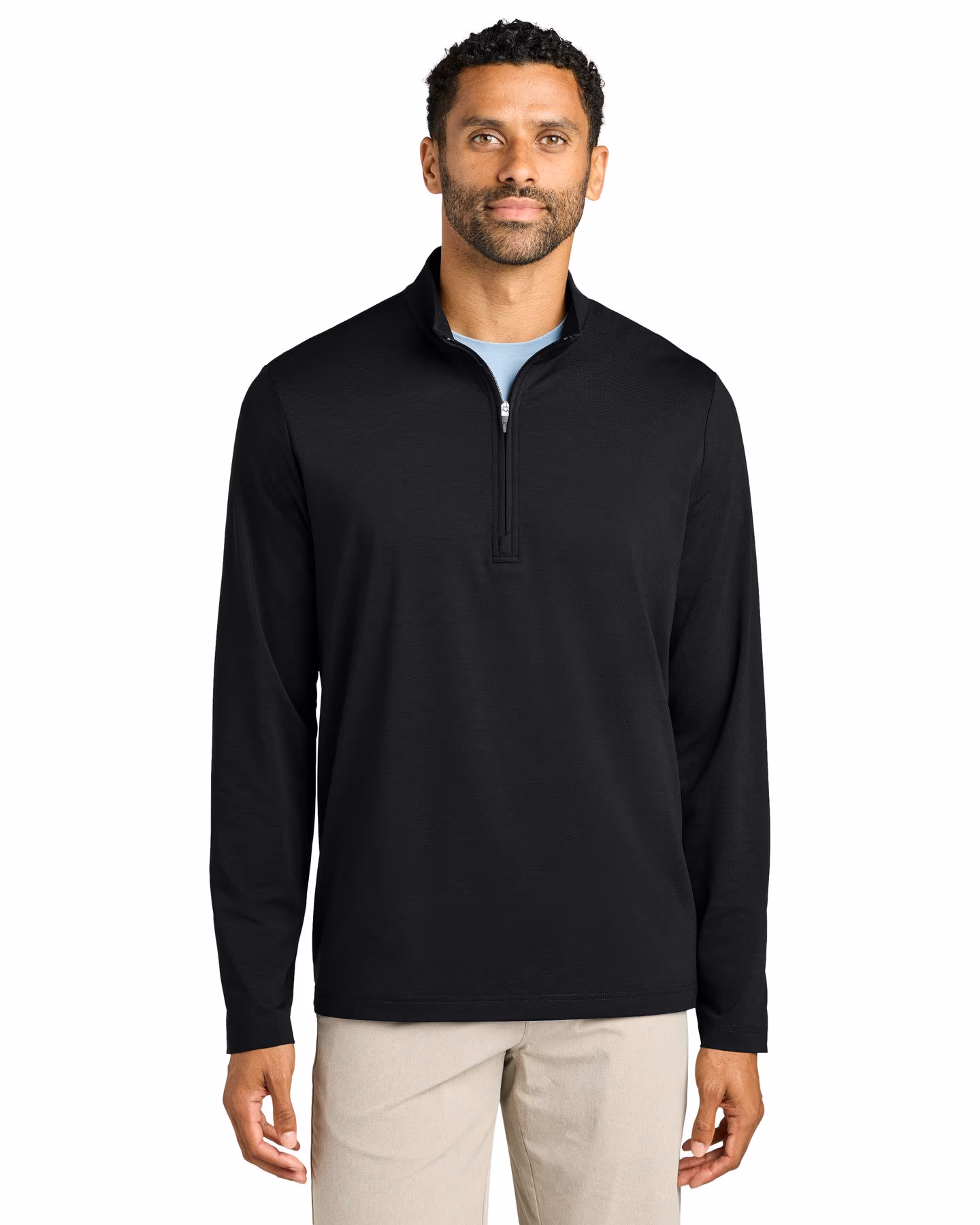 Custom TravisMathew Onward 1/4-Zip - Black front
