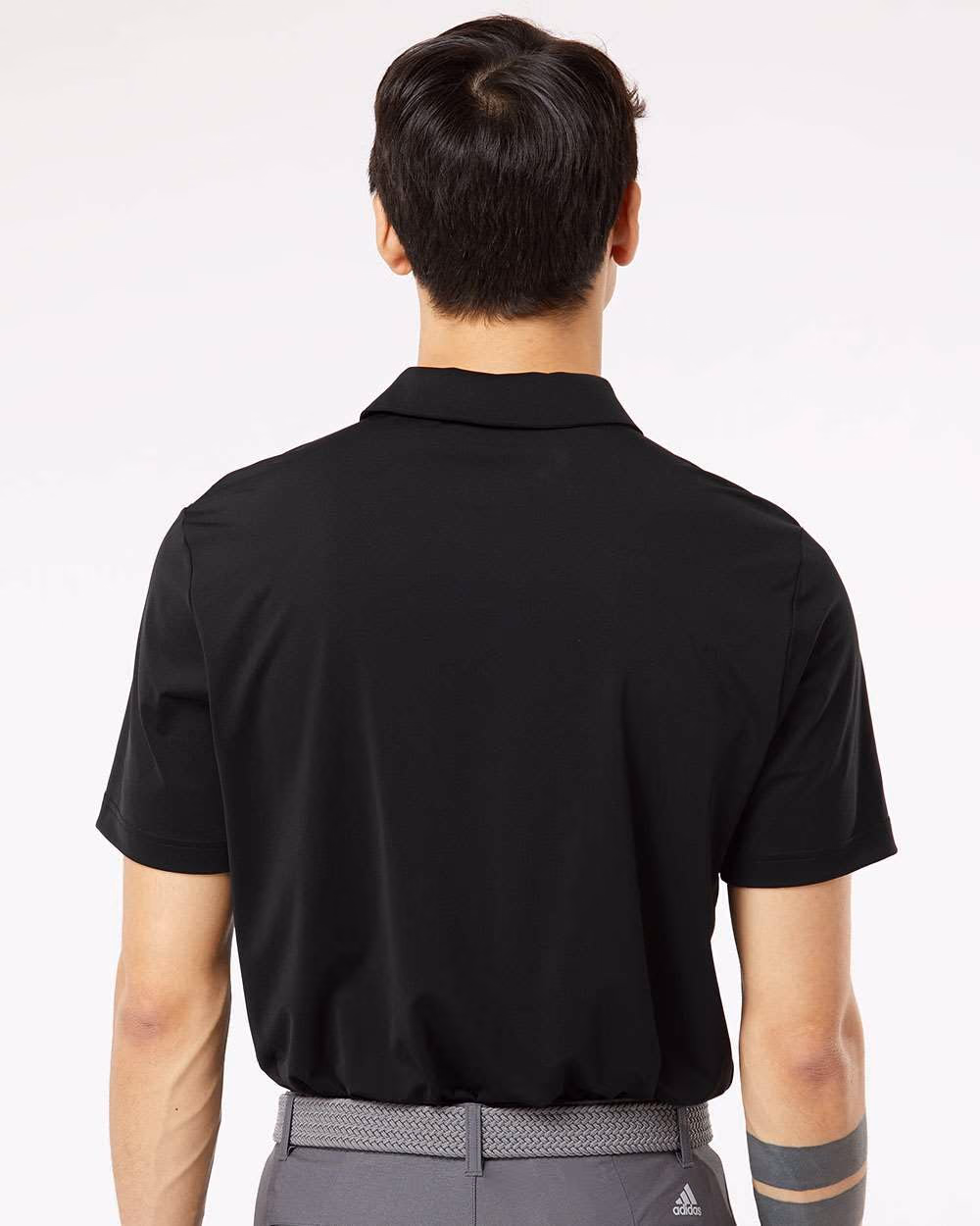Custom Adidas Men's Ultimate365 Solid Polo - Black back