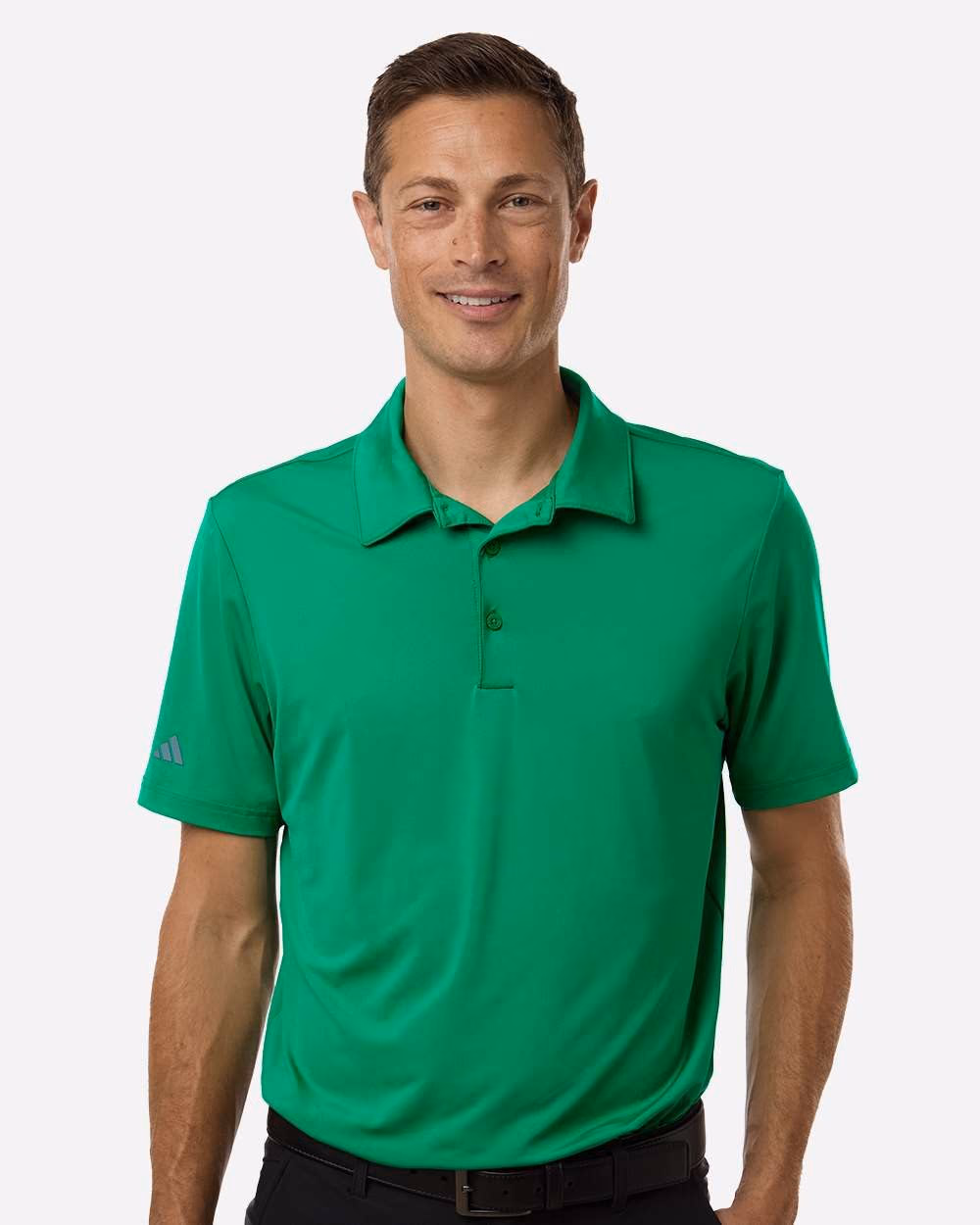 Adidas Men's Ultimate365 Solid Polo - Court Green front