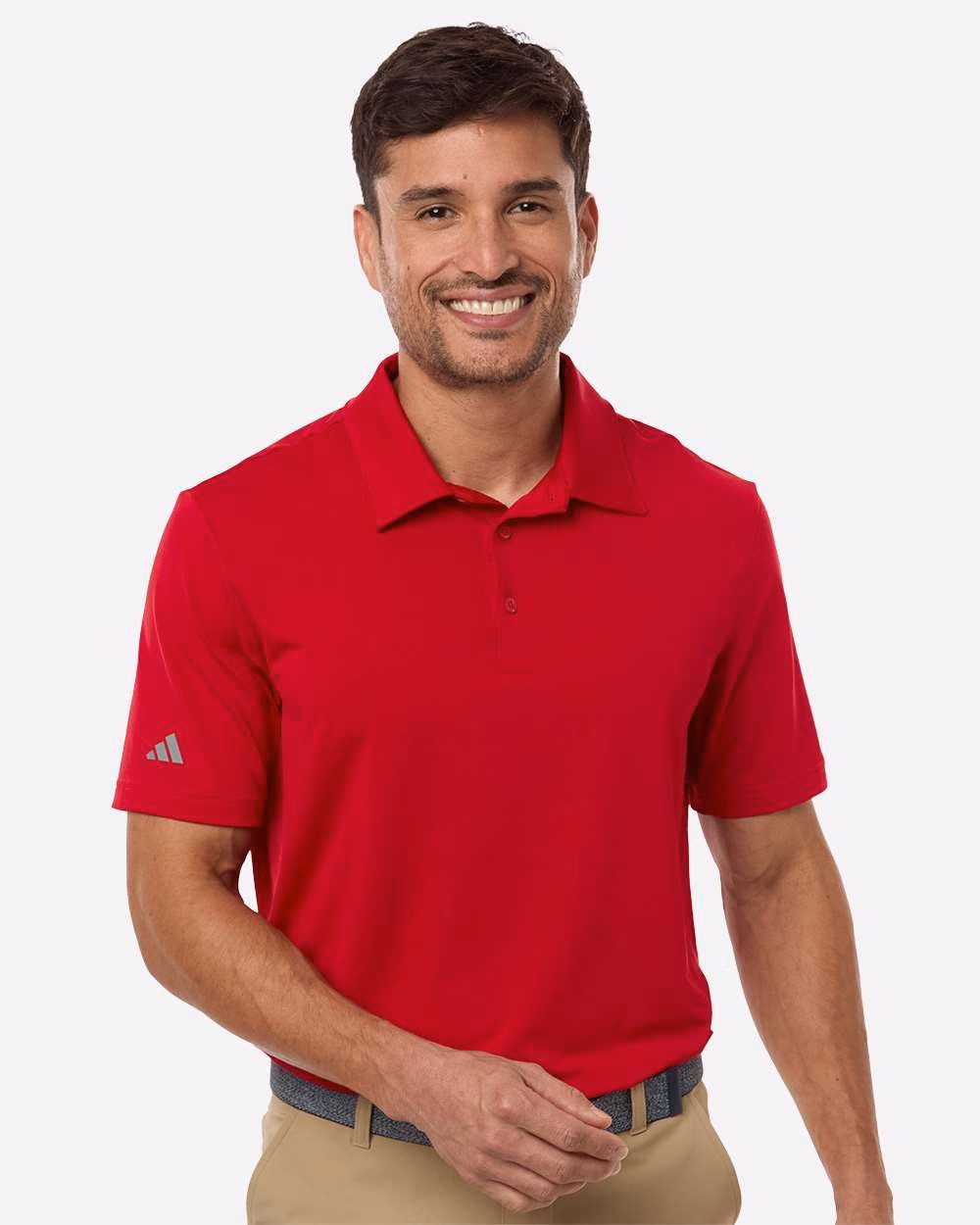 Adidas Men's Ultimate365 Solid Polo - Power Red front