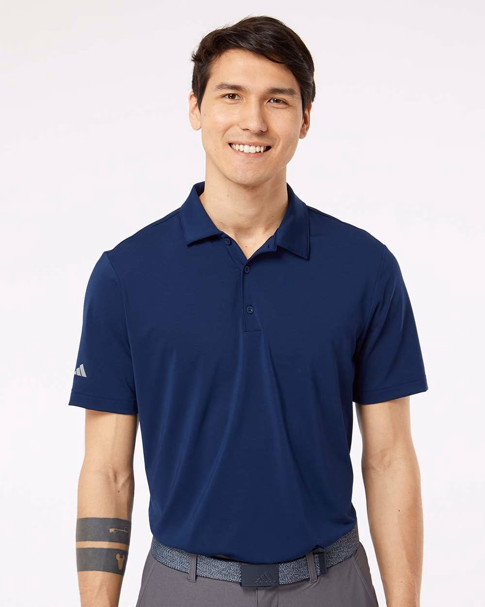 Adidas Men's Ultimate365 Solid Polo - Team Navy Blue front