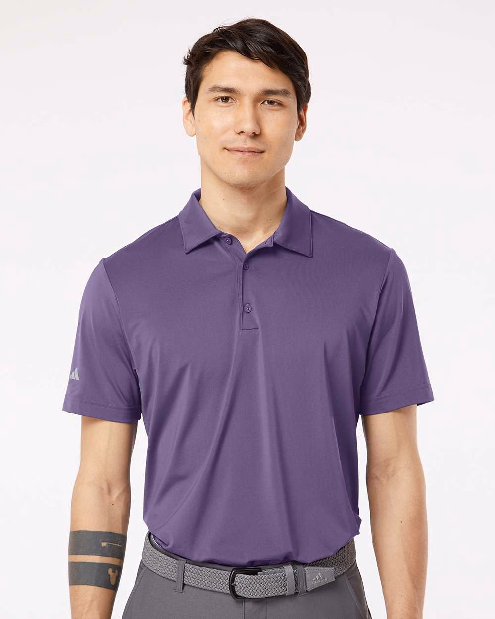 Adidas Men's Ultimate365 Solid Polo - Tech Purple front
