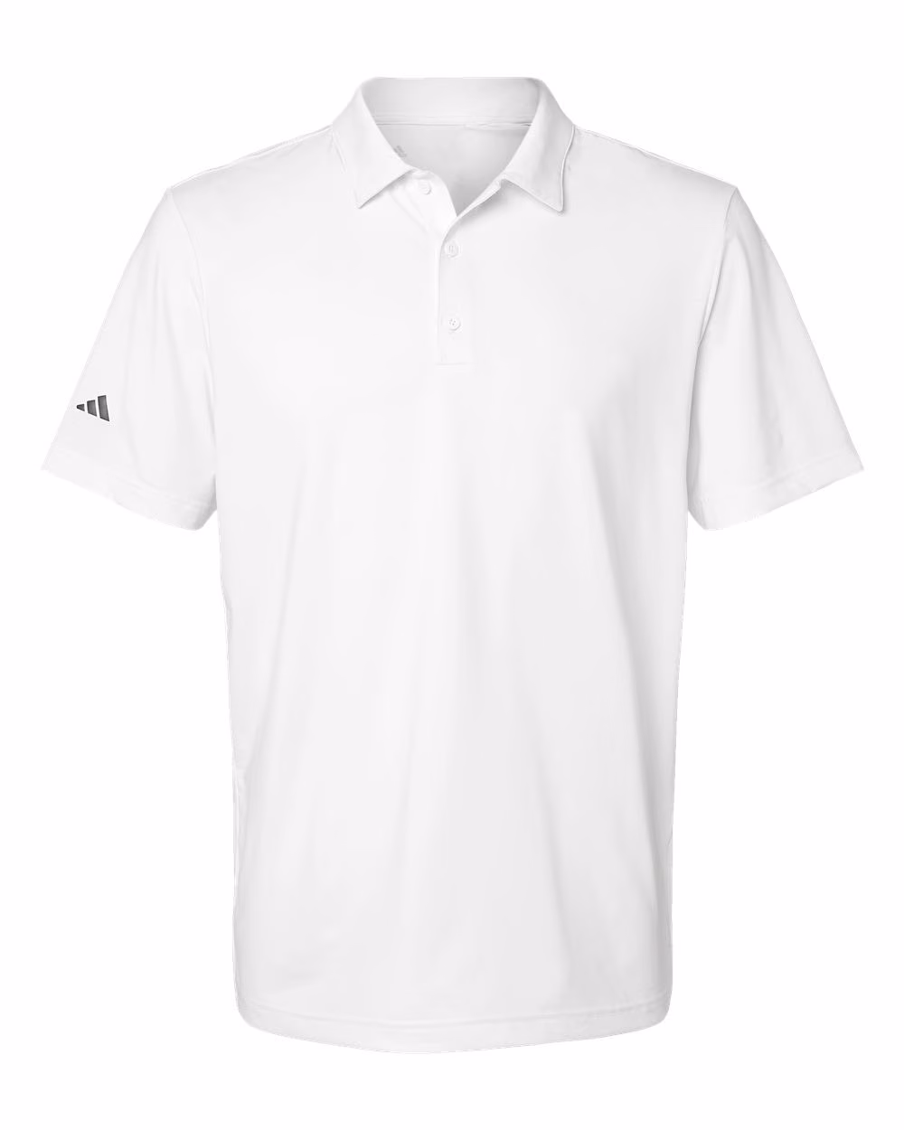 Custom Adidas Men's Ultimate365 Solid Polo - White flat front