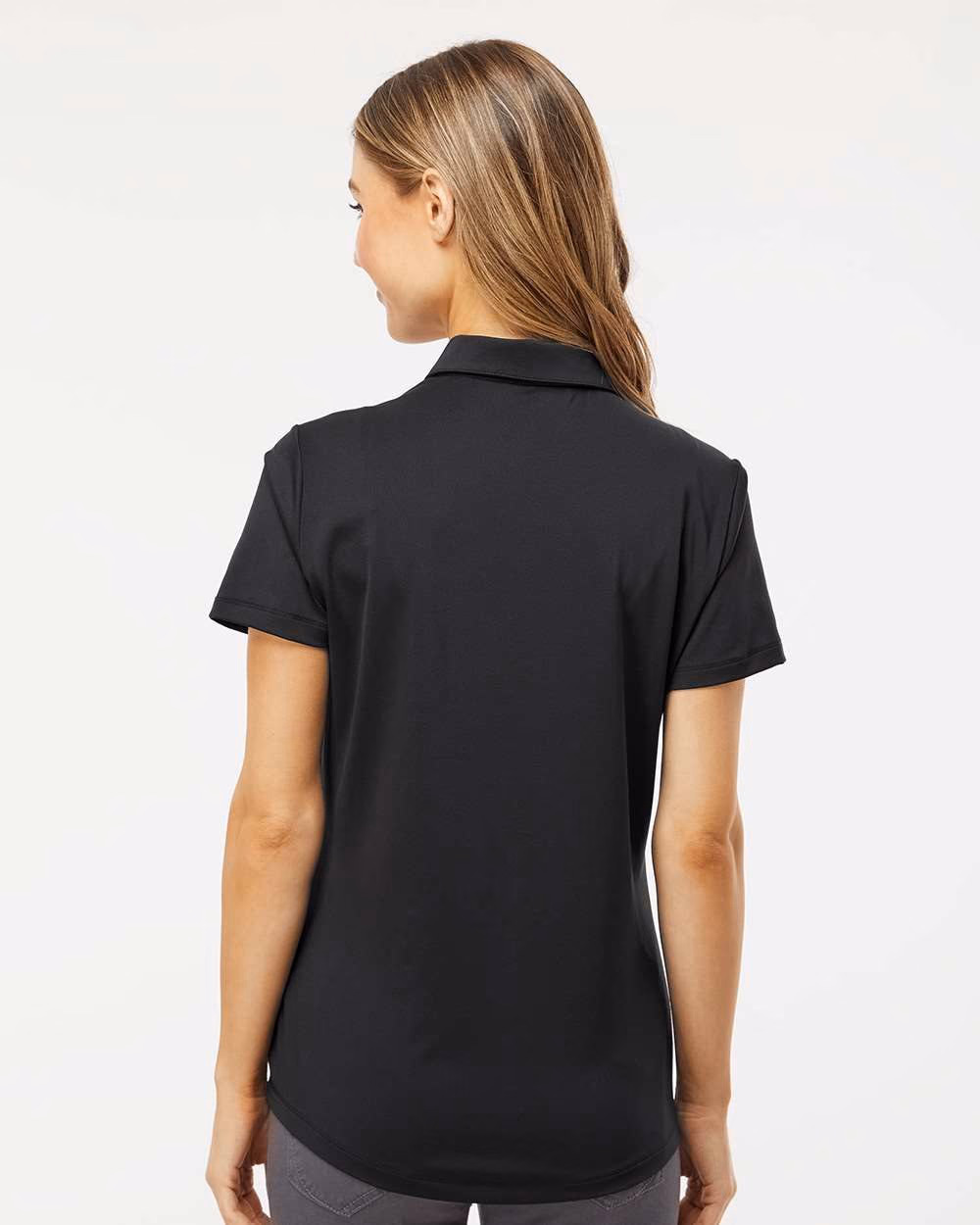 Custom Adidas Women's Ultimate365 Solid Polo - Black back