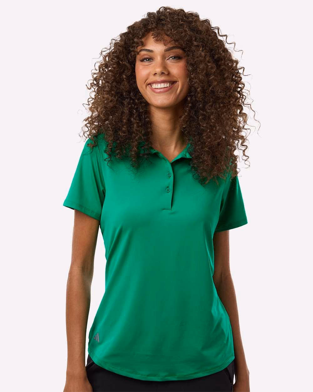Adidas Women's Ultimate365 Solid Polo - Court Green front
