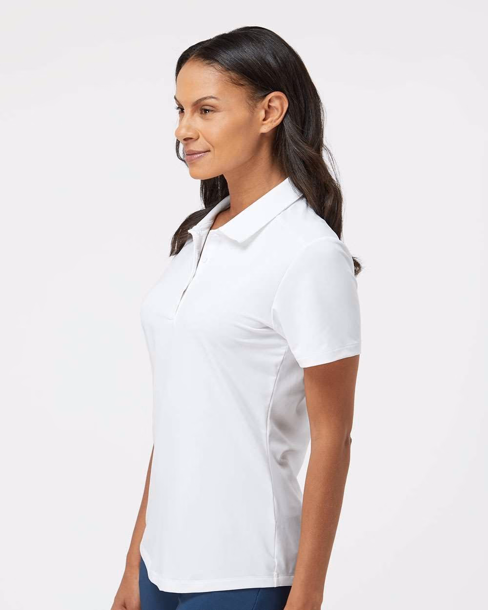 Custom Adidas Women's Ultimate365 Solid Polo - White side