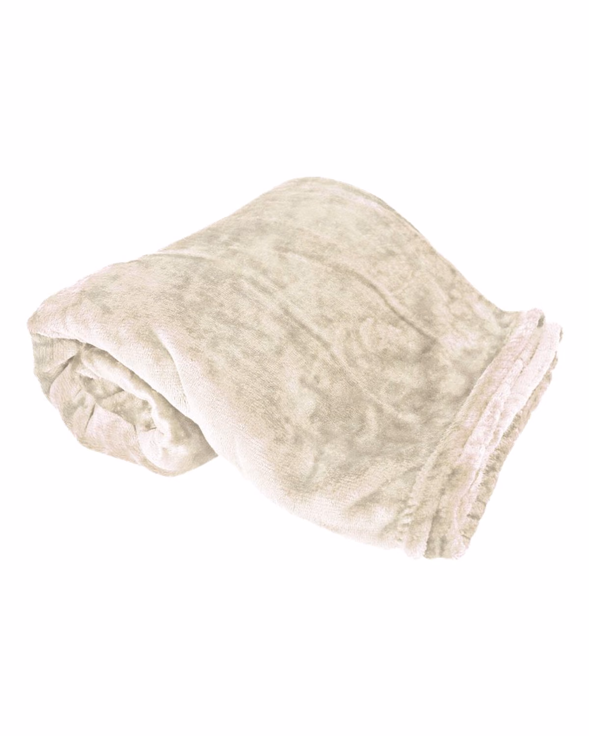 Alpine Fleece Oversized Mink Touch Luxury Blanket - Cream - front