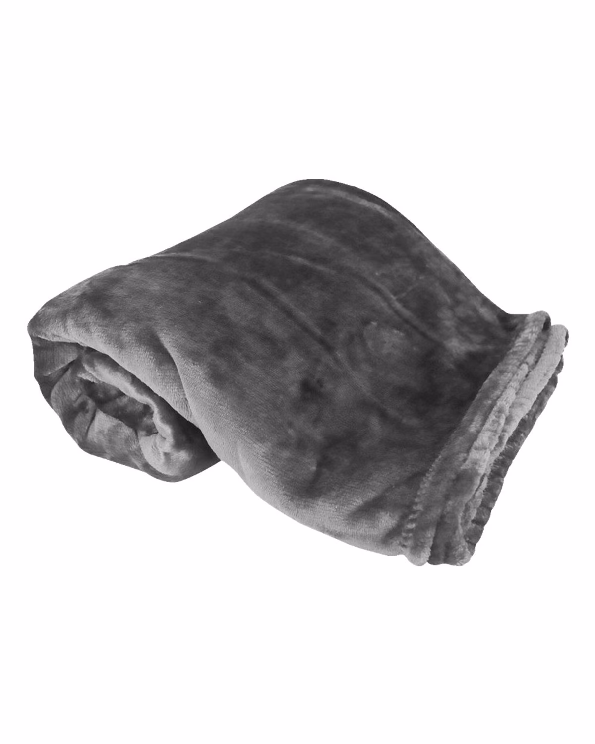 Alpine Fleece Oversized Mink Touch Luxury Blanket - Grey - front