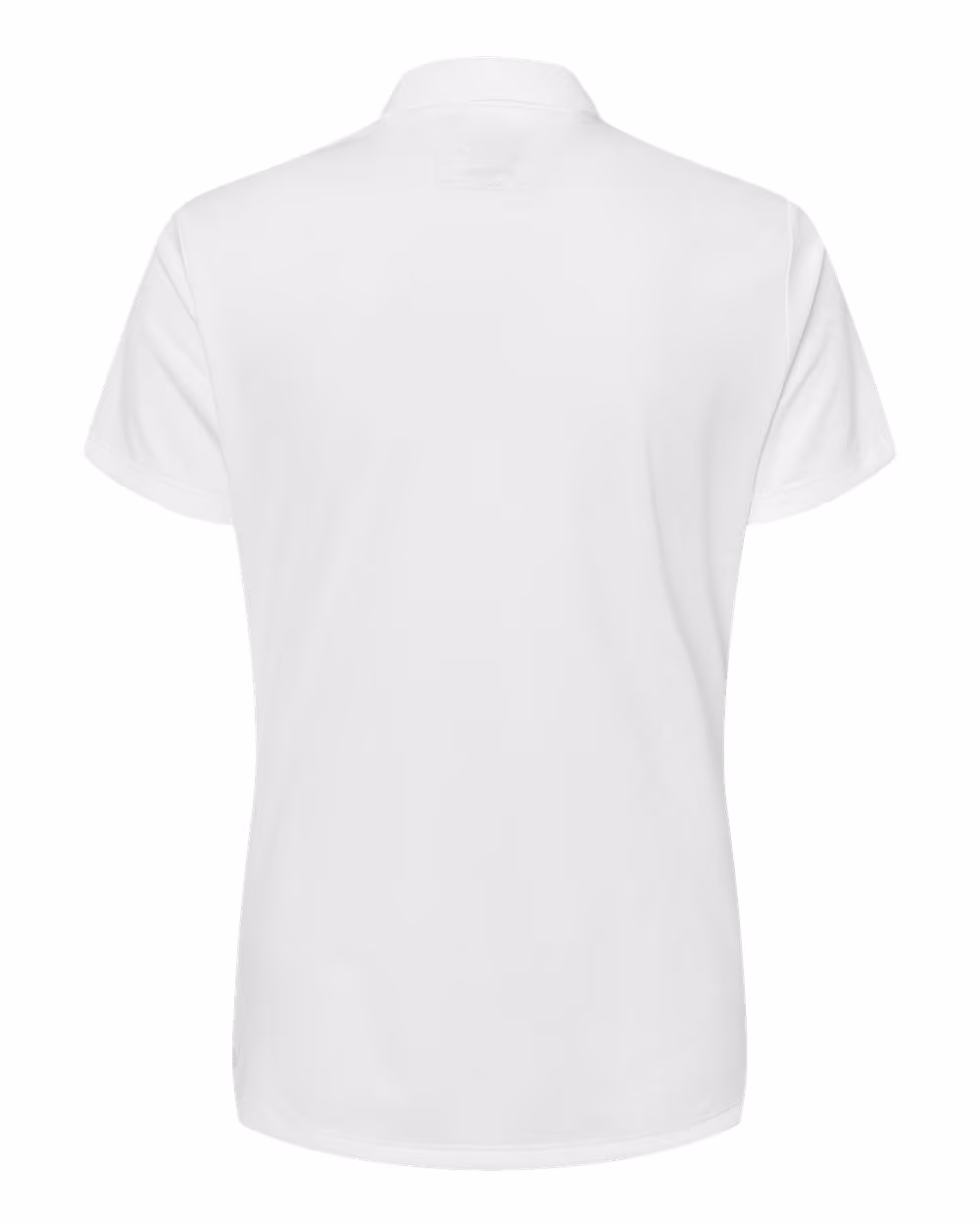 Custom Adidas Women's Performance Piqué Polo - White flat back