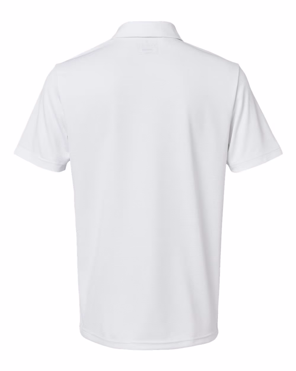 Custom Adidas Men's Micro Piqué Polo - White flat back