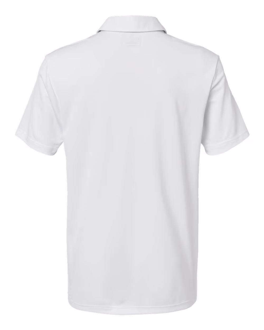 Custom Adidas Men's Camo Chest Print Polo - White flat back