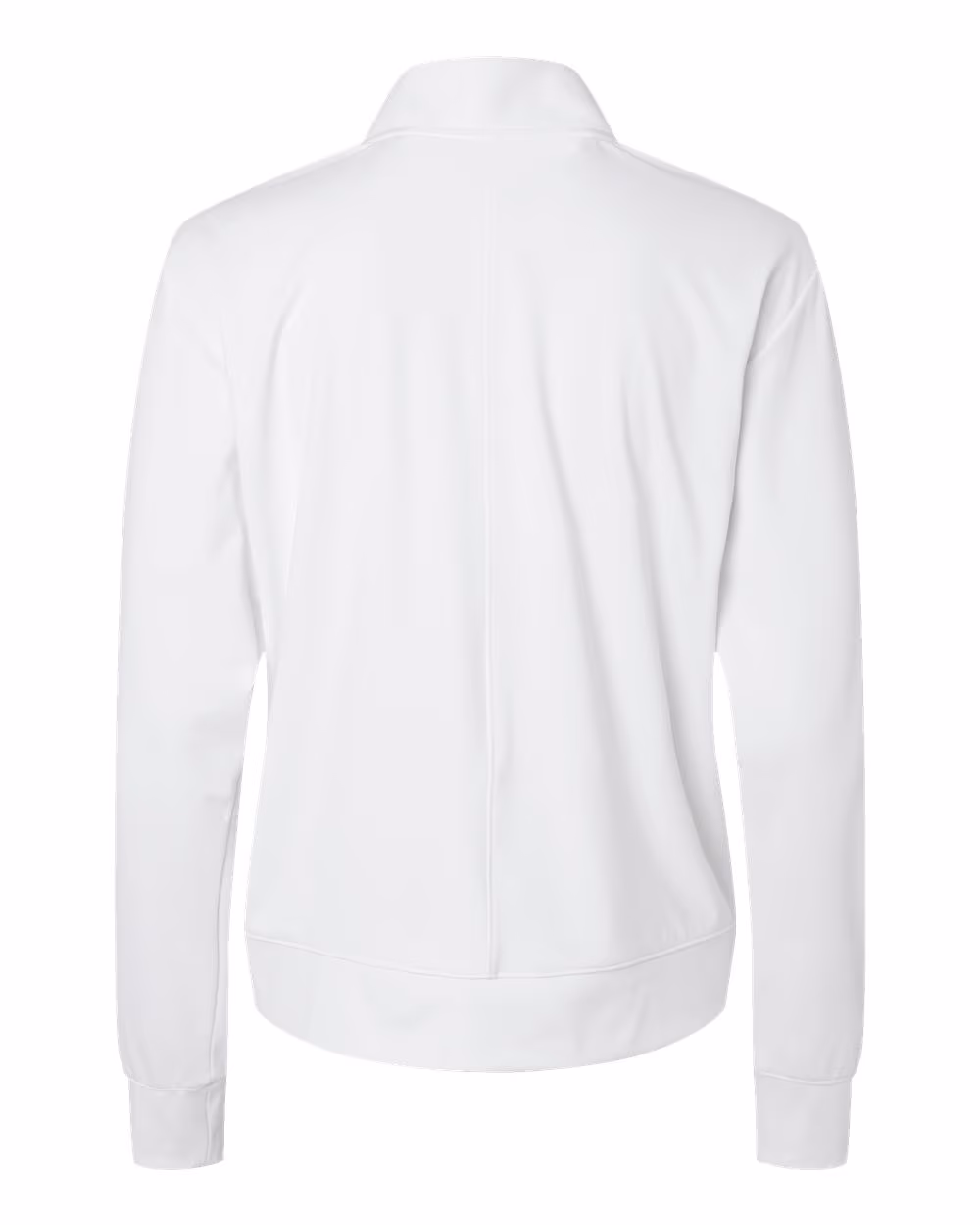 Custom Adidas Women's Ultimate365 Quarter-Zip Pullover - White flat back