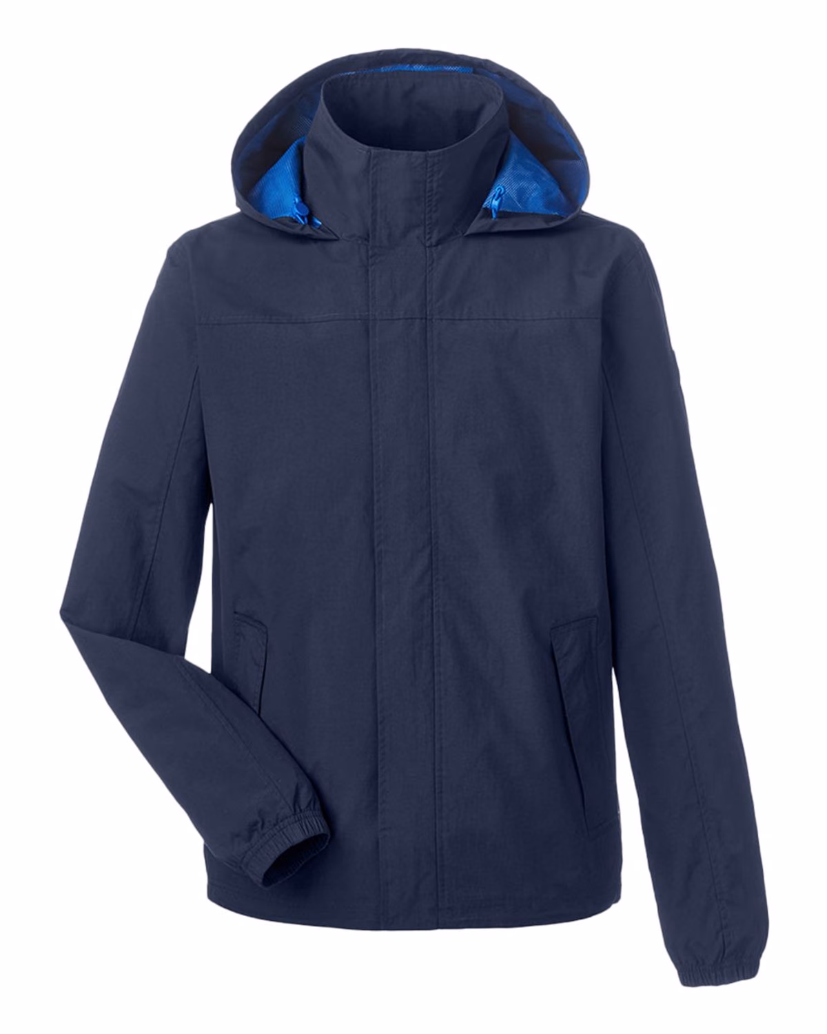Nautica Men's Voyage Hooded Rain Jacket - Navy - front