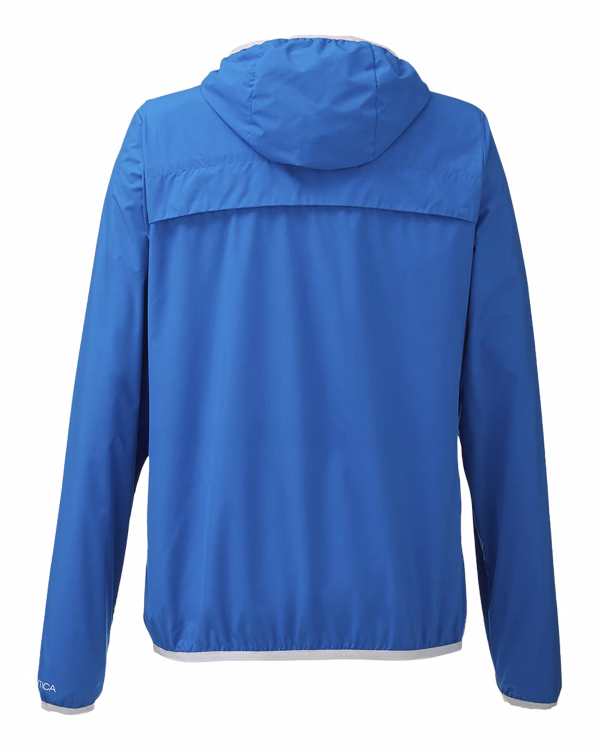 Custom Nautica Women's Stillwater Hooded Windbreaker - Royal - back