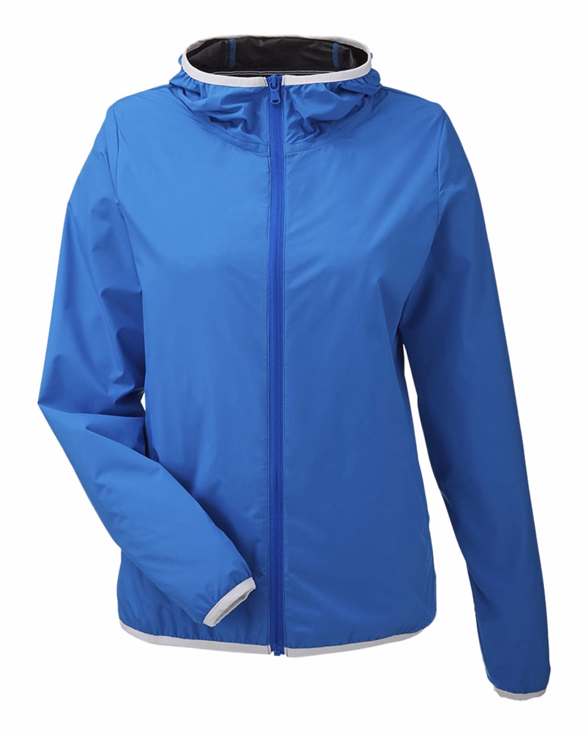 Nautica Women's Stillwater Hooded Windbreaker - Royal - front