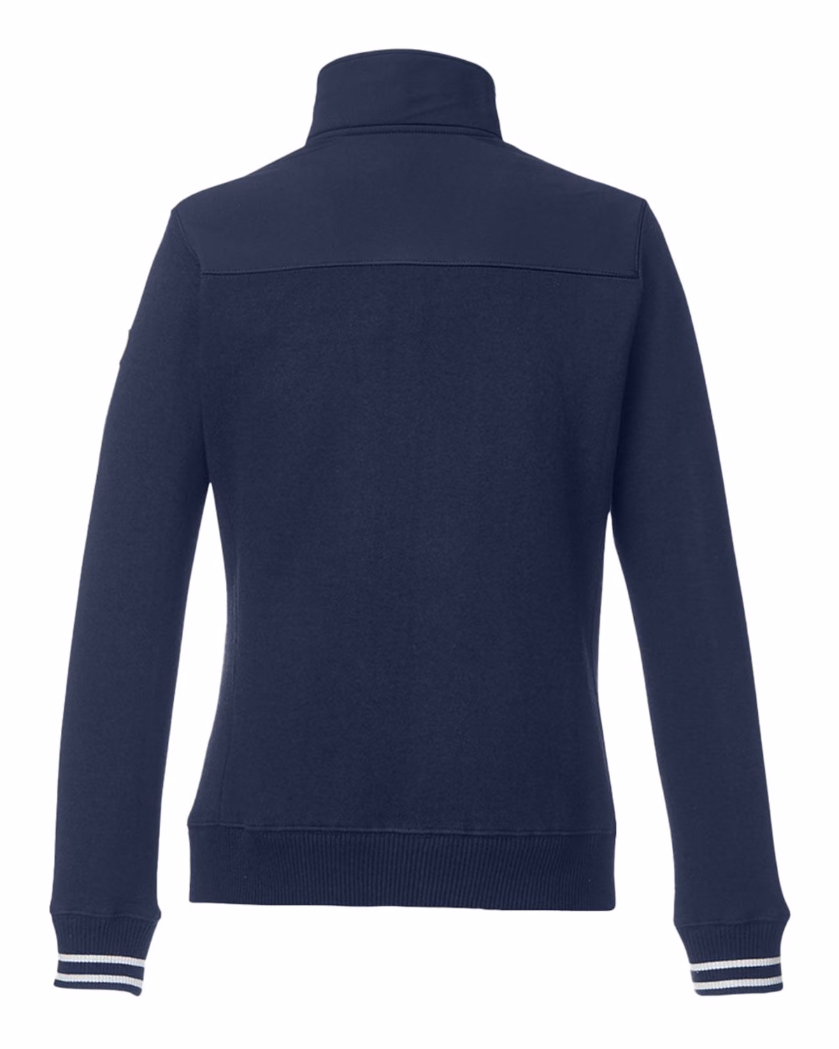 Custom Nautica Women's Navigator Fleece Full-Zip Jacket - Navy - back