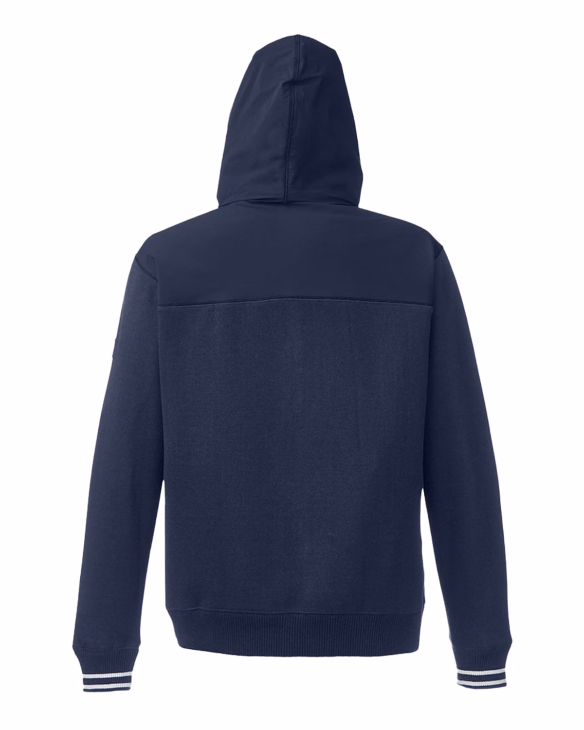 Custom Nautica Men's Navigator Fleece Hooded Full-Zip Jacket - Navy - back