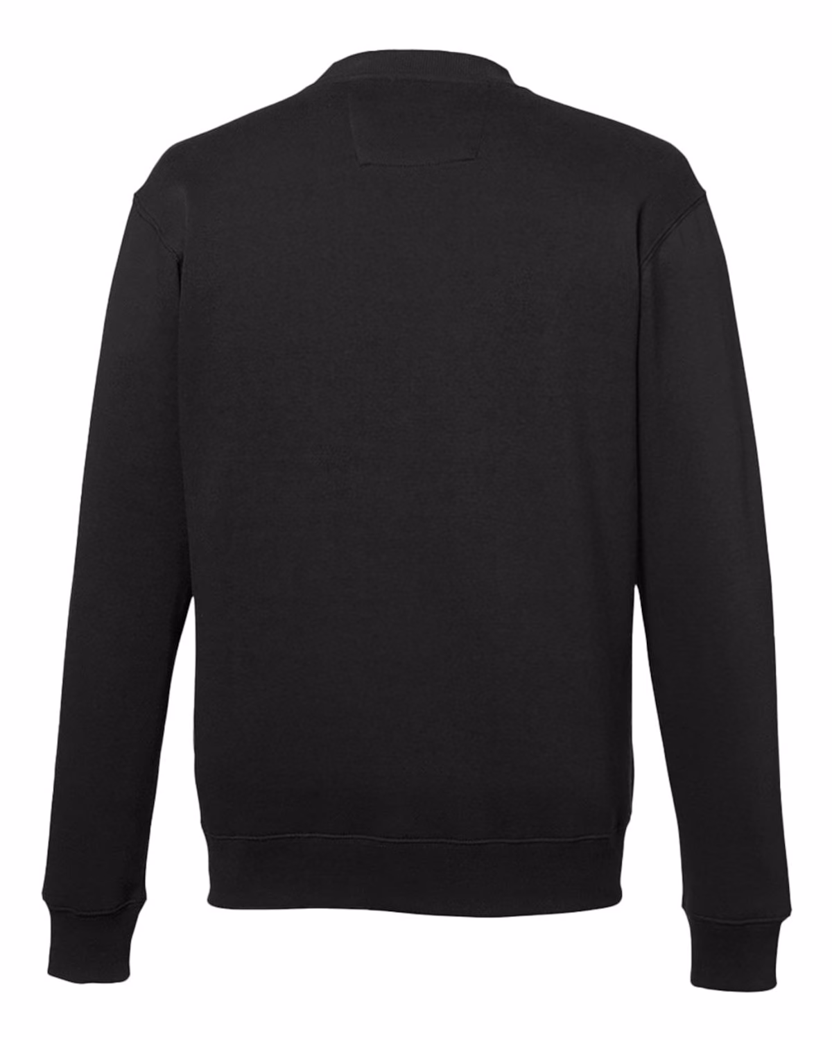 Custom Nautica Unisex Anchor Fleece Crewneck Sweatshirt - Black - back