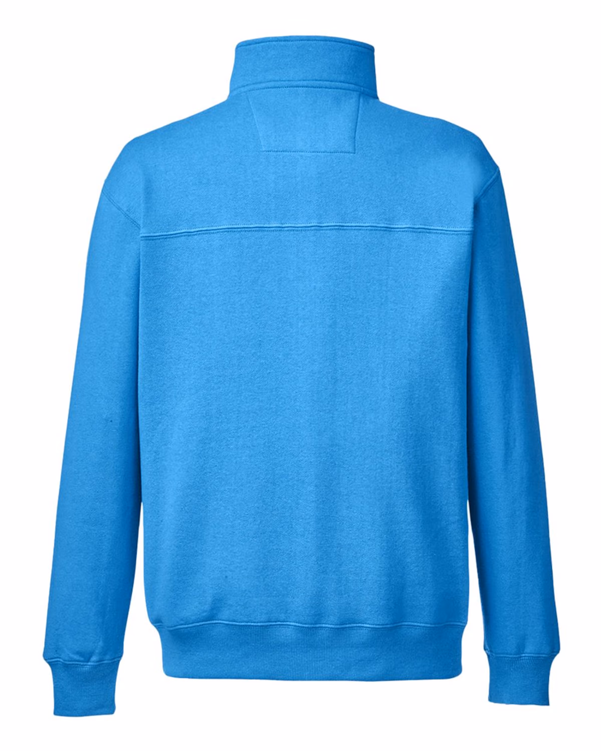 Custom Nautica Men's Anchor Fleece Quarter-Zip Pullover - Azure Blue - back
