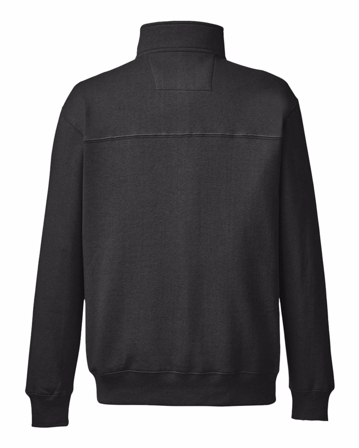 Custom Nautica Men's Anchor Fleece Quarter-Zip Pullover - Black - back