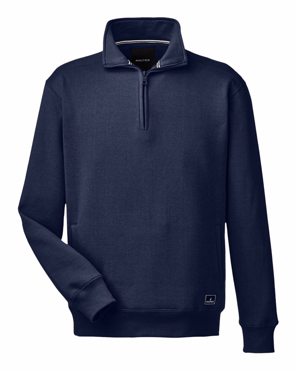 Nautica Men's Anchor Fleece Quarter-Zip Pullover - Navy - front