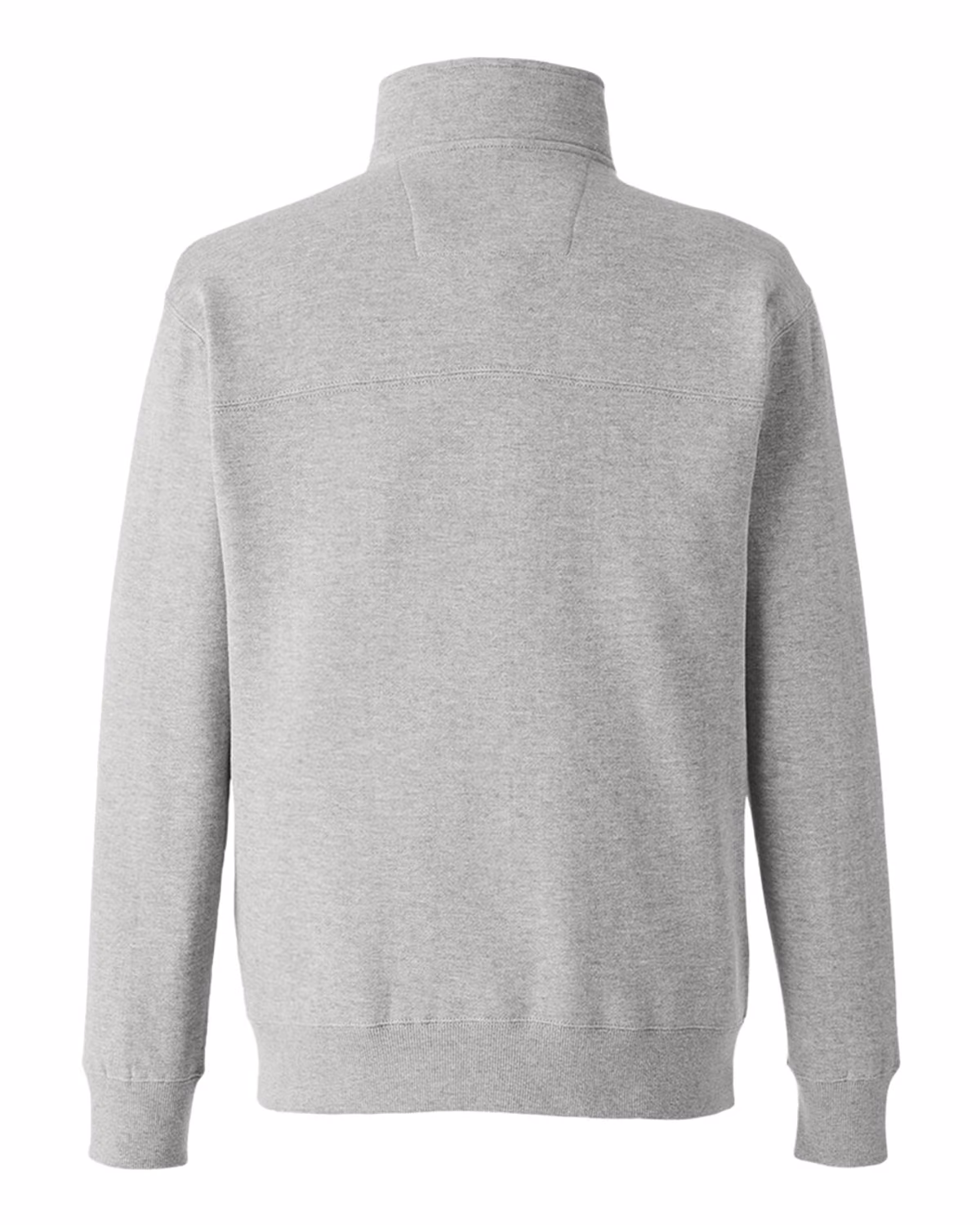 Custom Nautica Men's Anchor Fleece Quarter-Zip Pullover - Oxford Heather - back