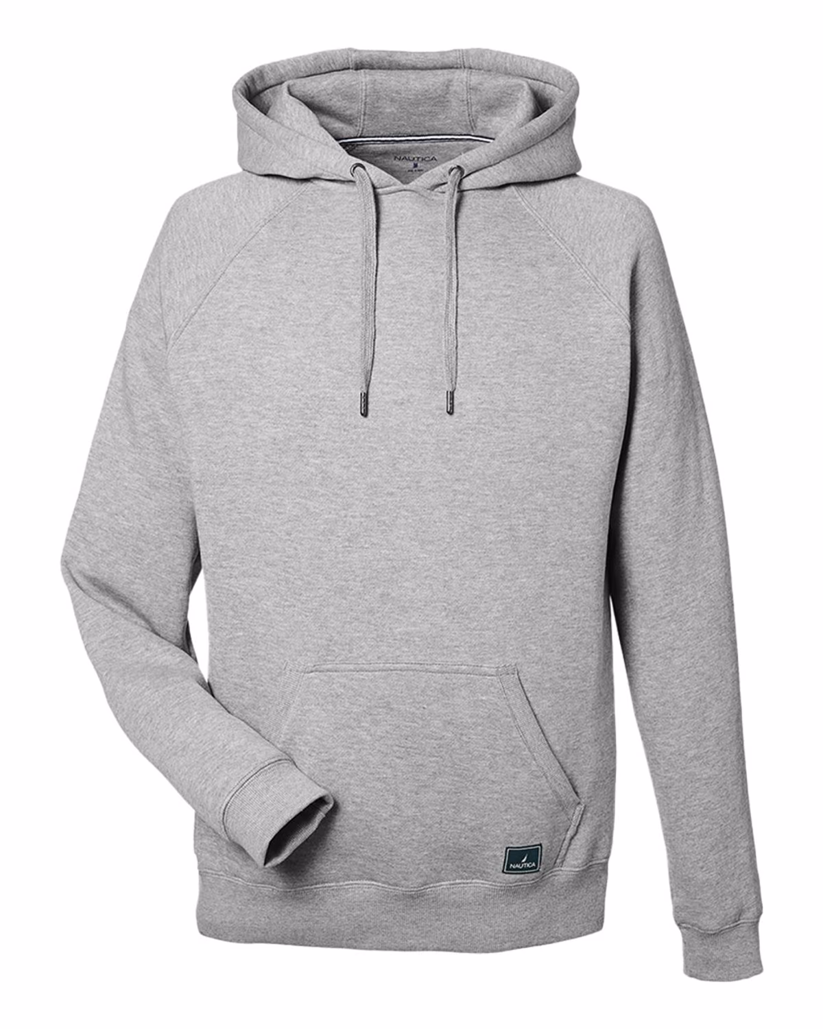 Nautica Unisex Anchor Fleece Hooded Sweatshirt - Oxford Heather - front