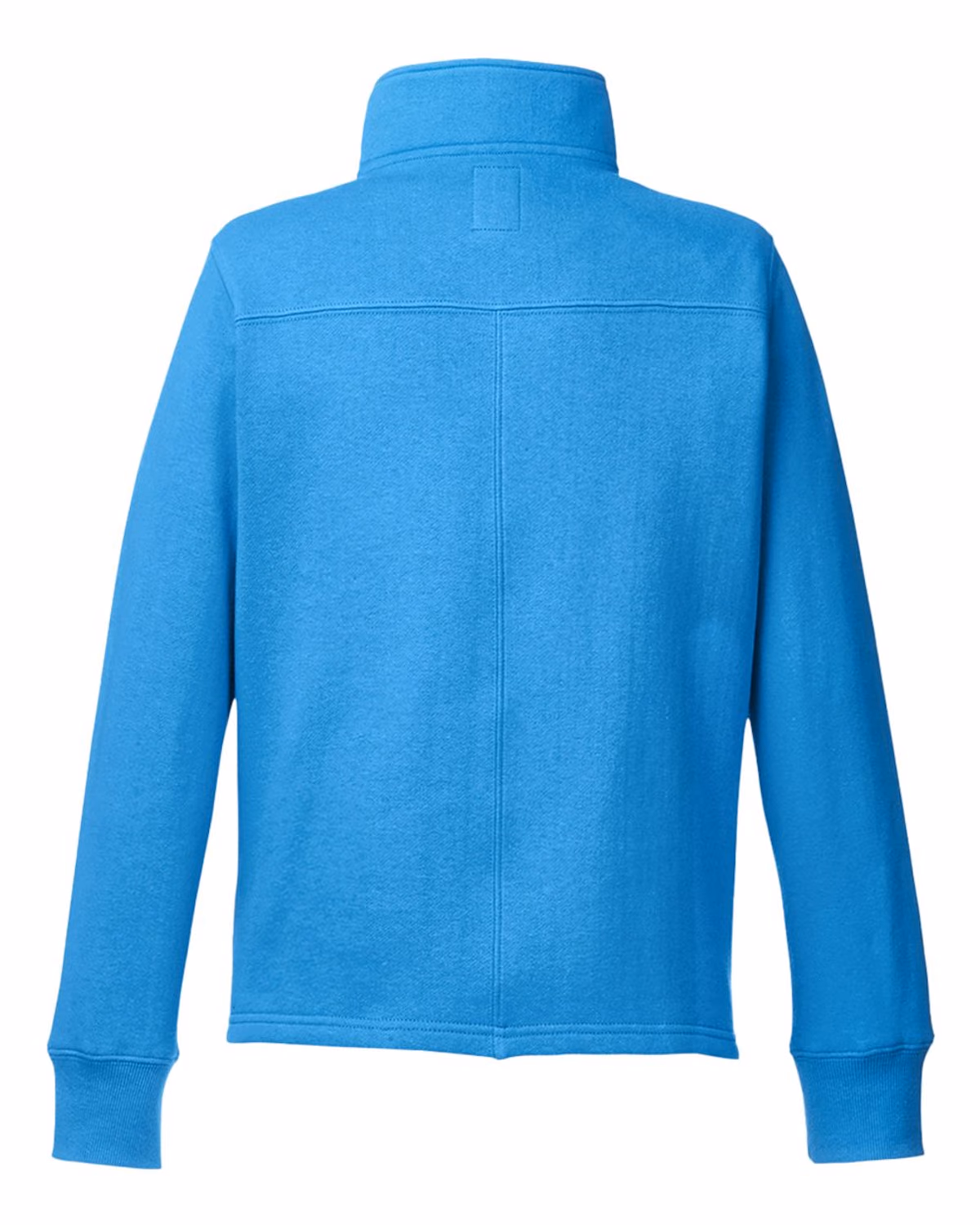 Custom Nautica Women's Anchor Fleece Quarter-Zip Sweatshirt - Azure Blue - back