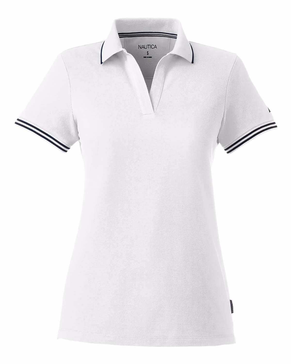 Nautica Women's Deck Polo - White - front