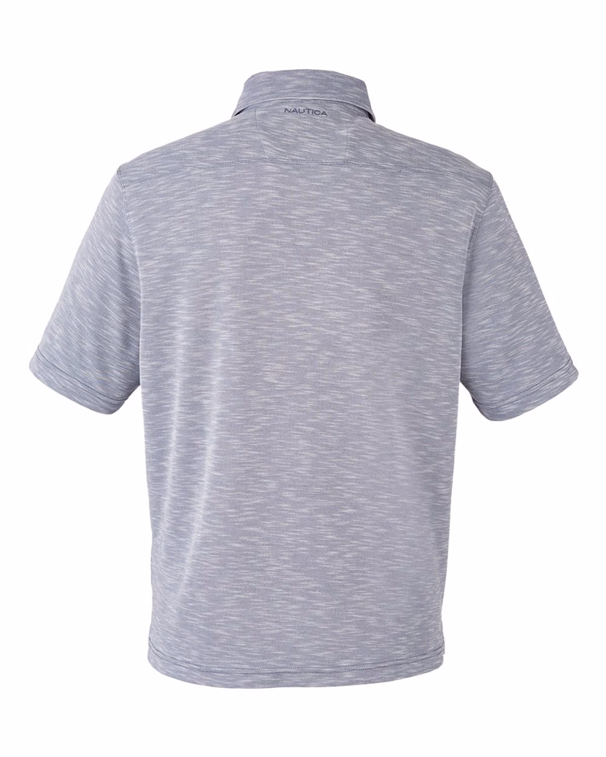 Custom Nautica Men's Sun Surfer Slub Polo - Vintage Pebble - back