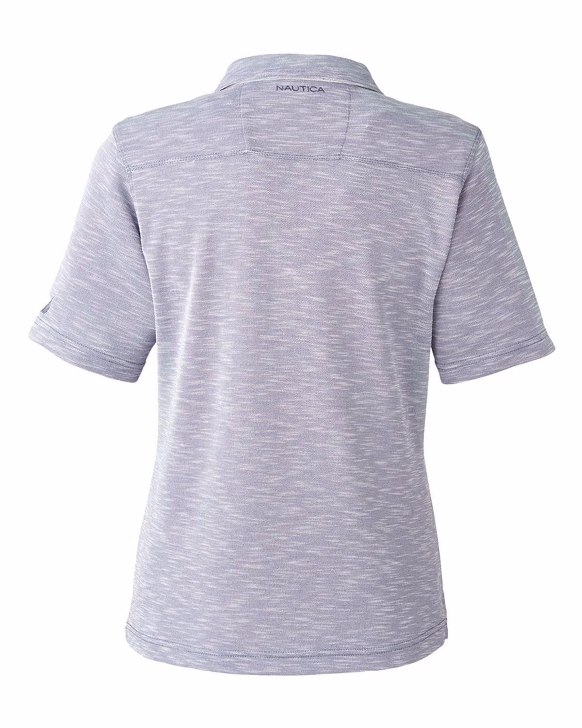 Custom Nautica Women's Sun Surfer Slub Polo - Vintage Pebble - back