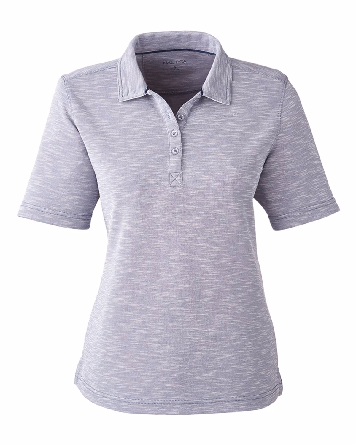 Nautica Women's Sun Surfer Slub Polo - Vintage Pebble - front