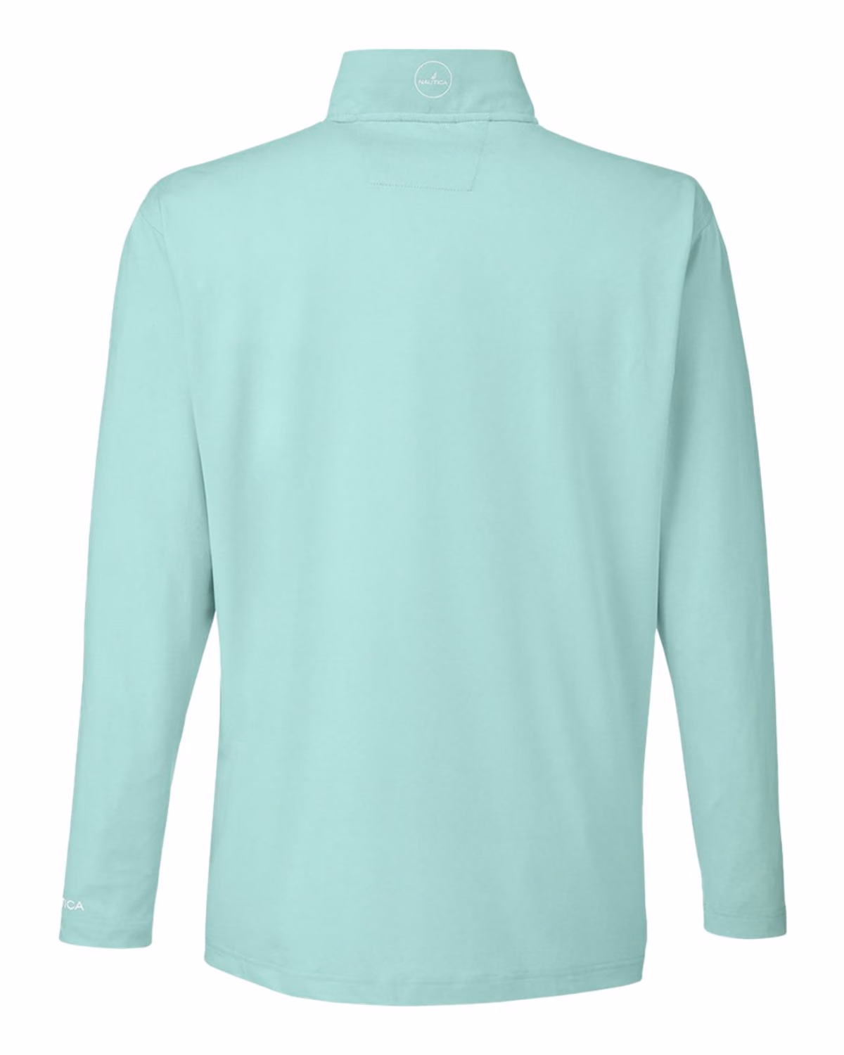 Custom Nautica Men's Saltwater Quarter-Zip Pullover - Cool Mint - back