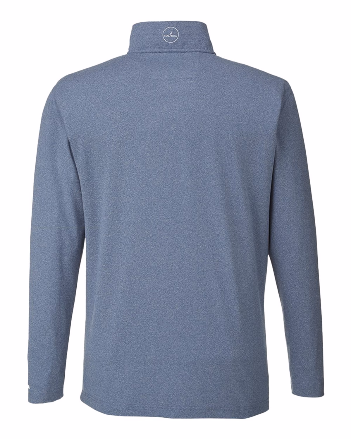 Custom Nautica Men's Saltwater Quarter-Zip Pullover - Faded Navy - back