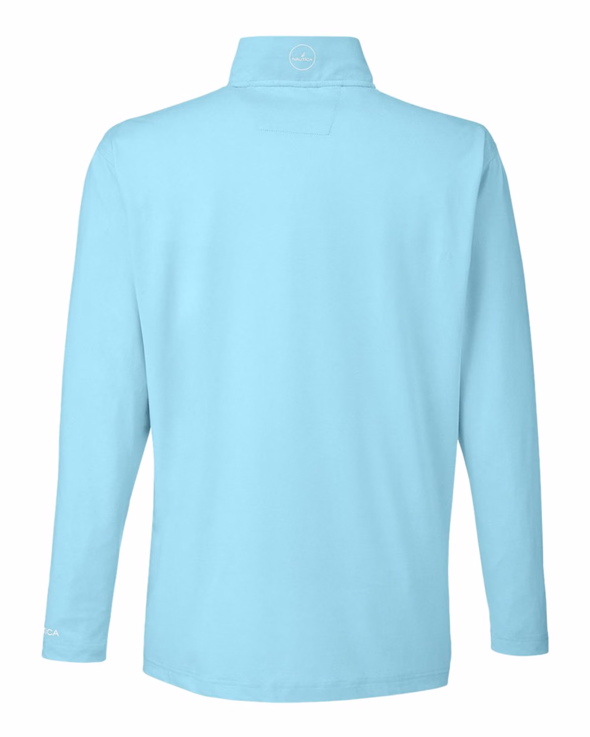Custom Nautica Men's Saltwater Quarter-Zip Pullover - Sea Mist - back
