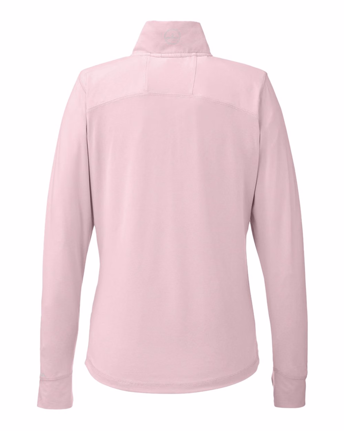Custom Nautica Women's Saltwater Quarter-Zip Pullover - Sunset Pink - back