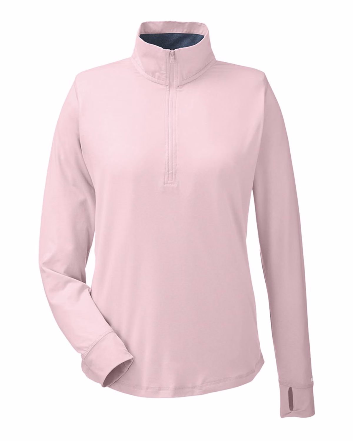 Nautica Women's Saltwater Quarter-Zip Pullover - Sunset Pink - front