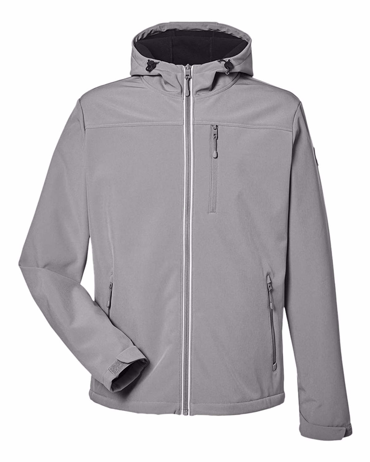 Nautica Men's Wavestorm Hooded Soft Shell Jacket - Graphite - front