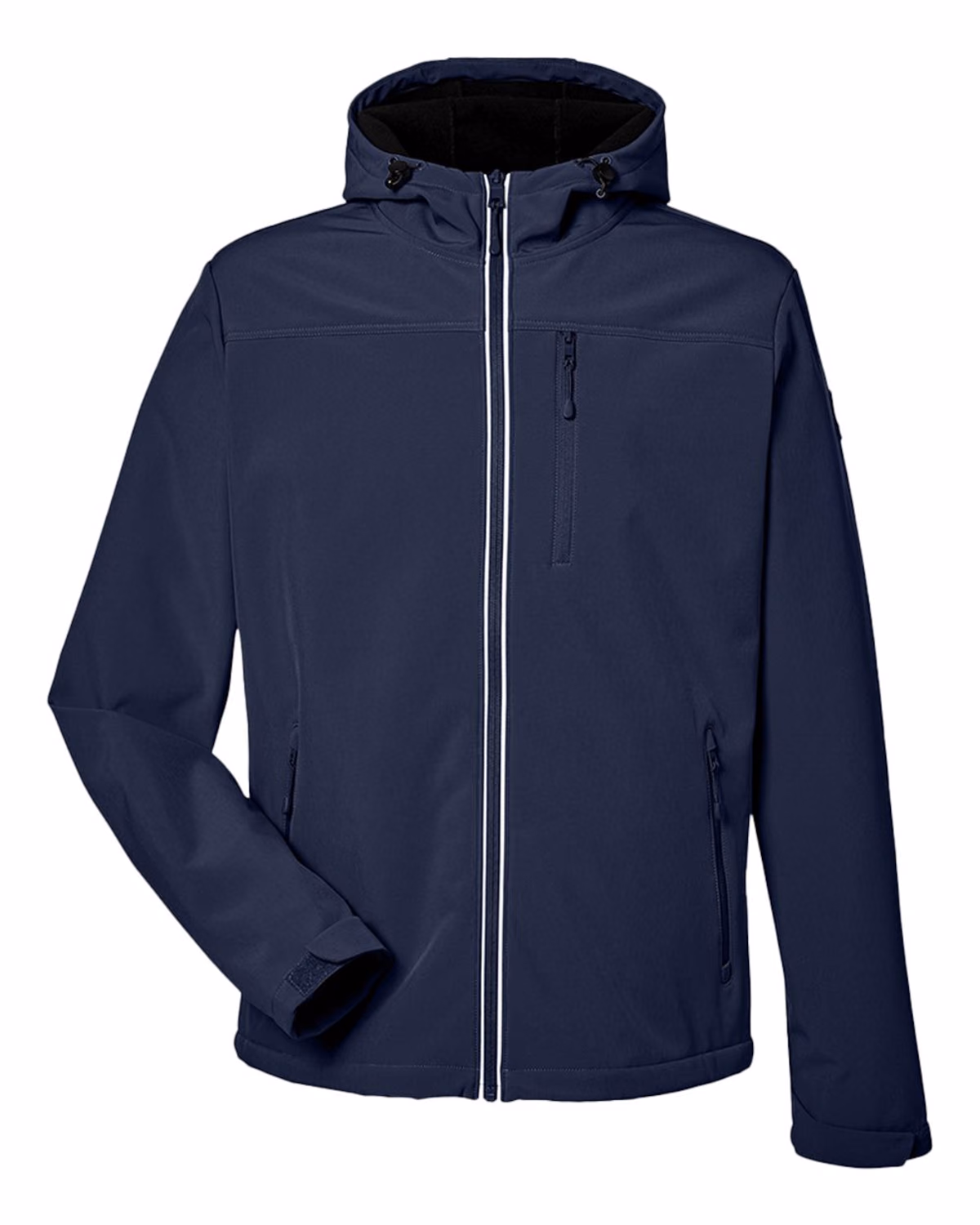 Nautica Men's Wavestorm Hooded Soft Shell Jacket - Navy - front