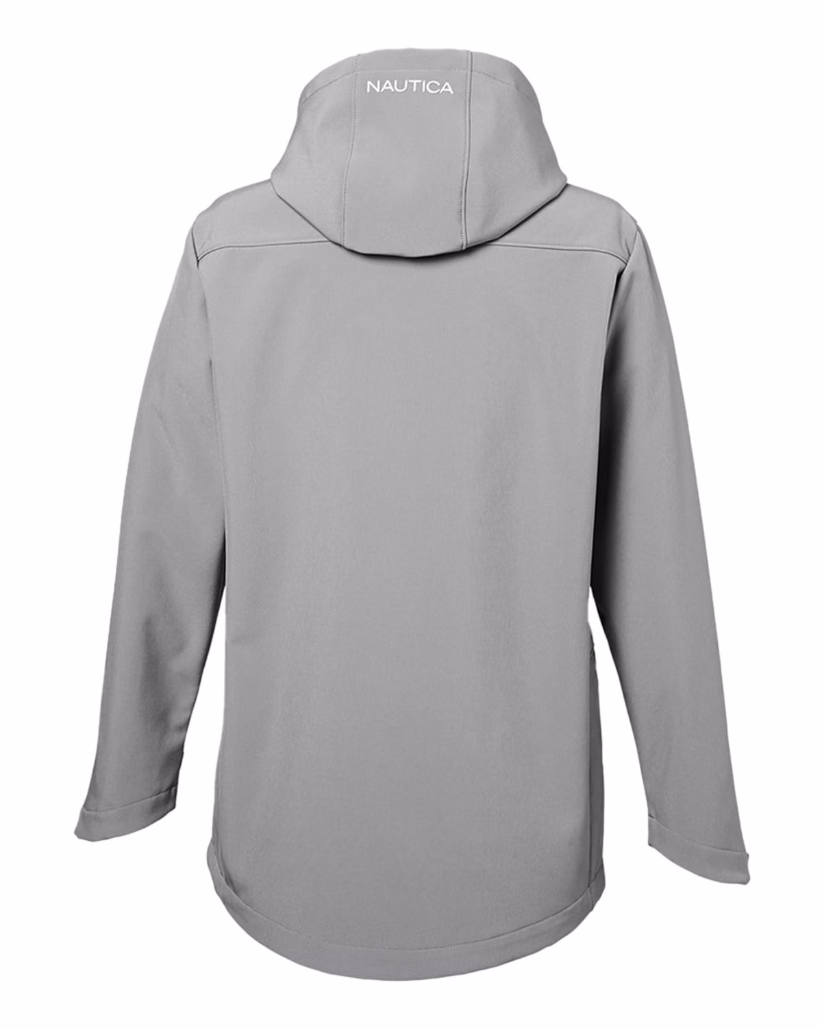 Custom Nautica Women's Wavestorm Hooded Soft Shell Jacket - Graphite - back