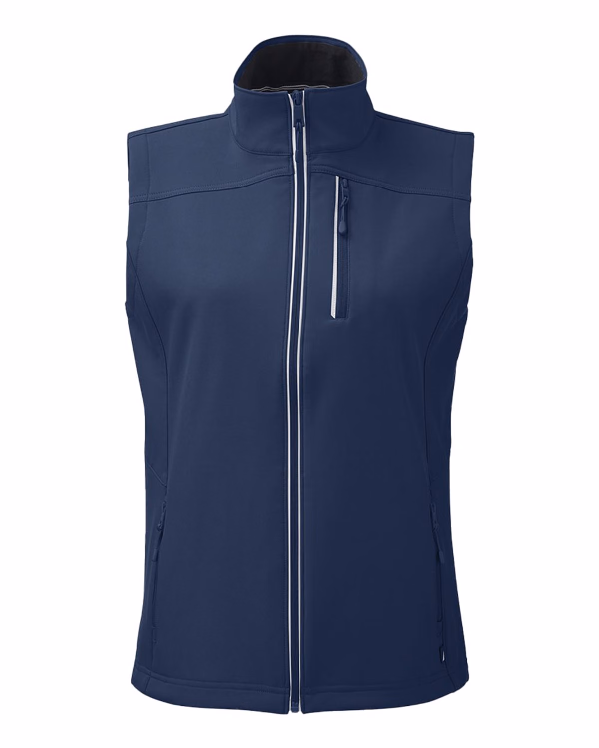 Nautica Women's Wavestorm Soft Shell Vest - Navy - front