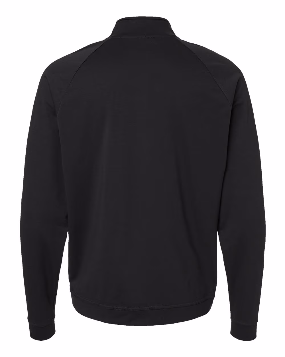 Custom Adidas Men's Club Quarter-Zip Pullover - Black flat back