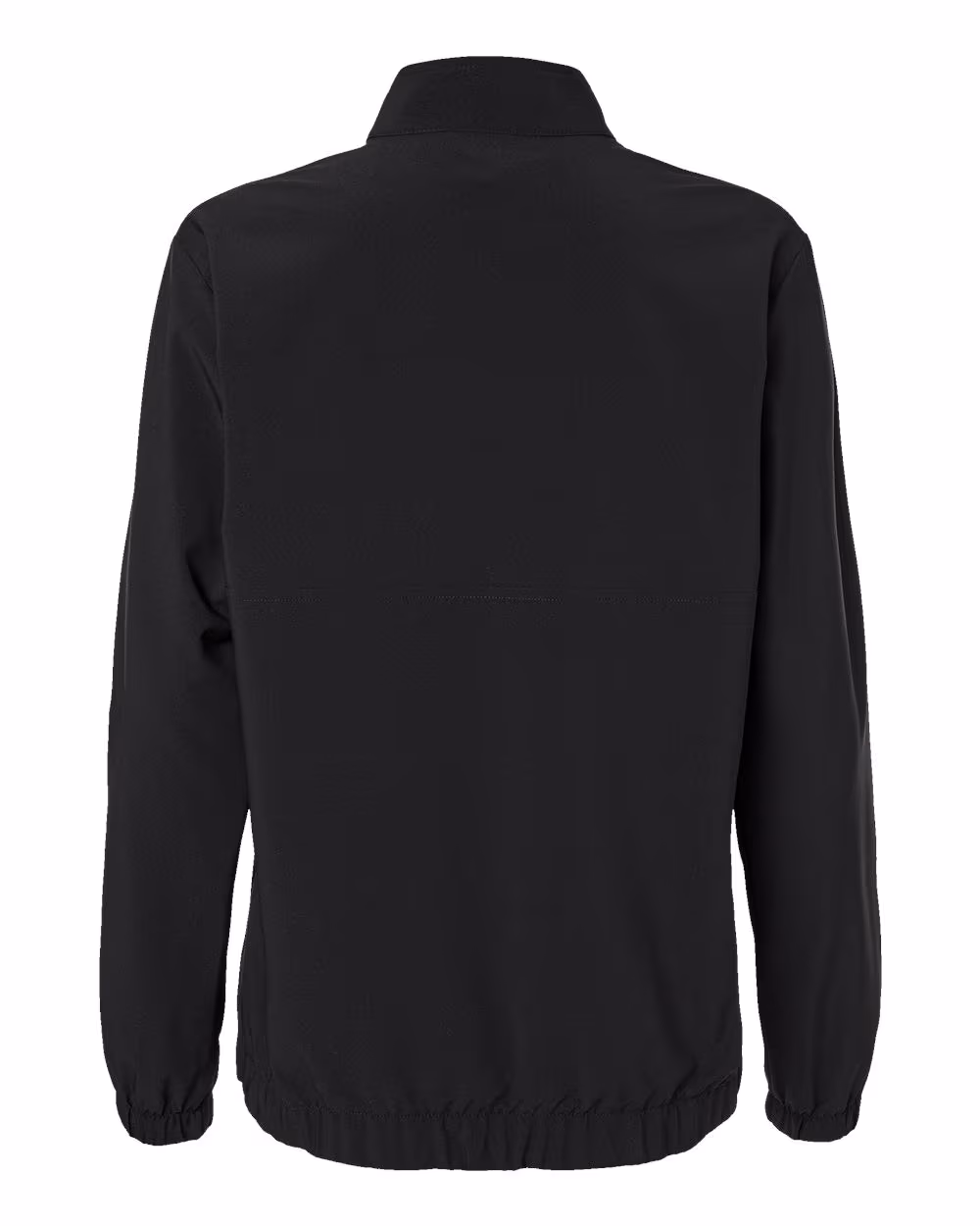 Custom Adidas Women's Stretch Woven Half-Zip Pullover - Black flat back
