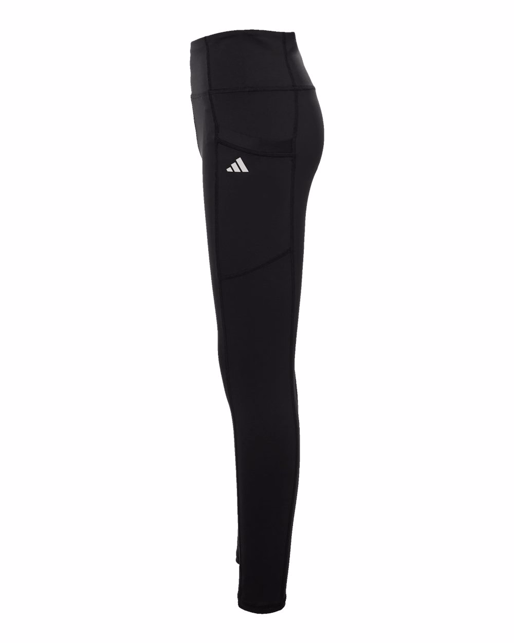 Custom Adidas Women's Performance Pocket Leggings Black direct side