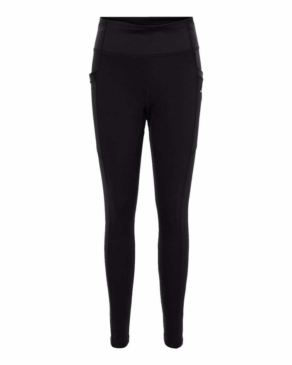 Custom Adidas Women's Performance Pocket Leggings Black flat front