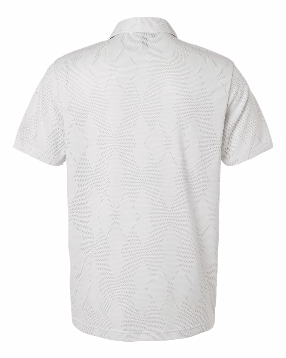 Custom Adidas Men's Ultimate365 Textured Polo - White flat back