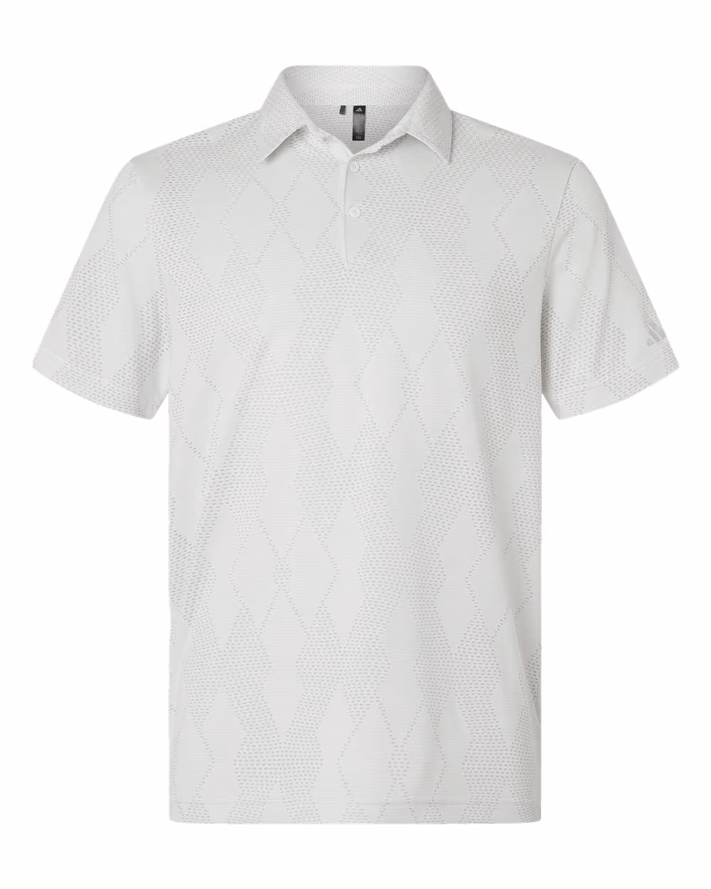 Custom Adidas Men's Ultimate365 Textured Polo - White flat front