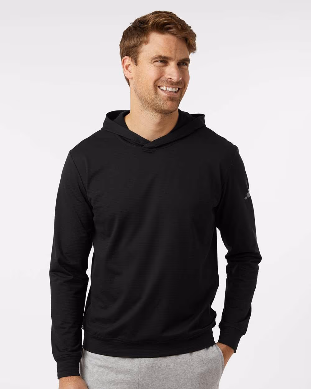 Custom Adidas Men's Ultimate365 Elevated Hoodie - Black front