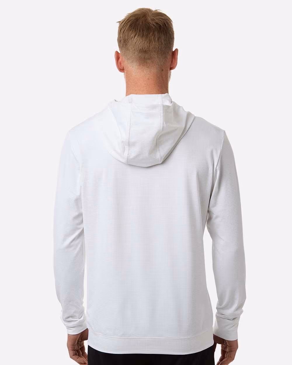 Custom Adidas Men's Ultimate365 Elevated Hoodie - White back